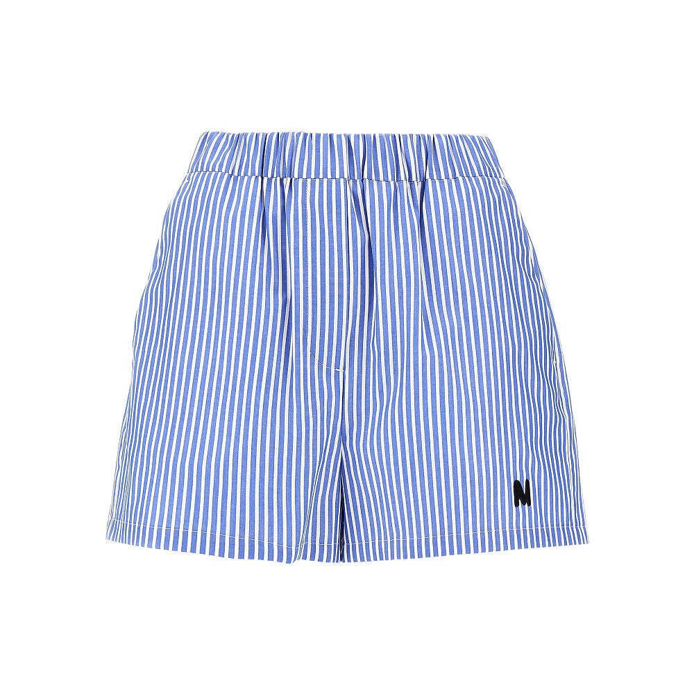 Msgm Striped Poplin Shorts